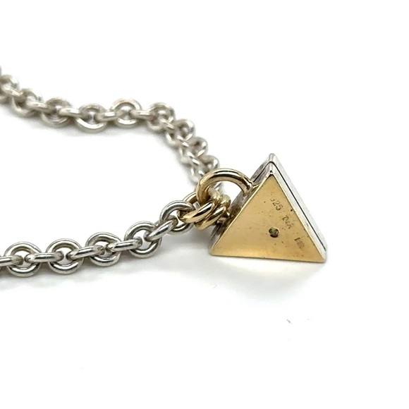 David & Ronnie Peridot 925 Silver & 14K Accented Necklace & Earrings Set - Picture 6 of 8